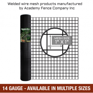mesh size 1 inch by 1 inch - 14 Gauge - vinyl coated welded wire