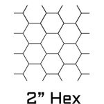 See all welded wire fence products with a 2 inches hexagonal mesh size