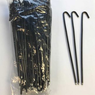 Bag of 100 black vinyl coated fence tie - size 16
