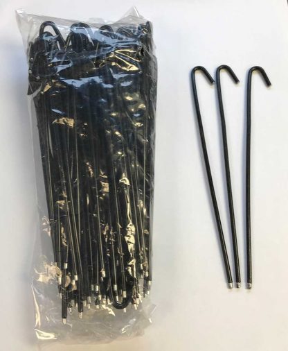 Bag of 100 black vinyl coated fence tie - size 16